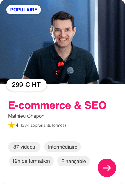 Formation e-commerce et SEO