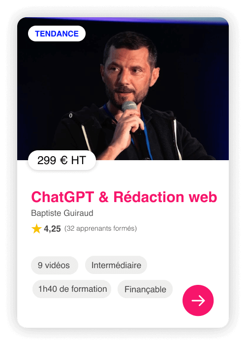 Formation ChatGPT et rédaction web