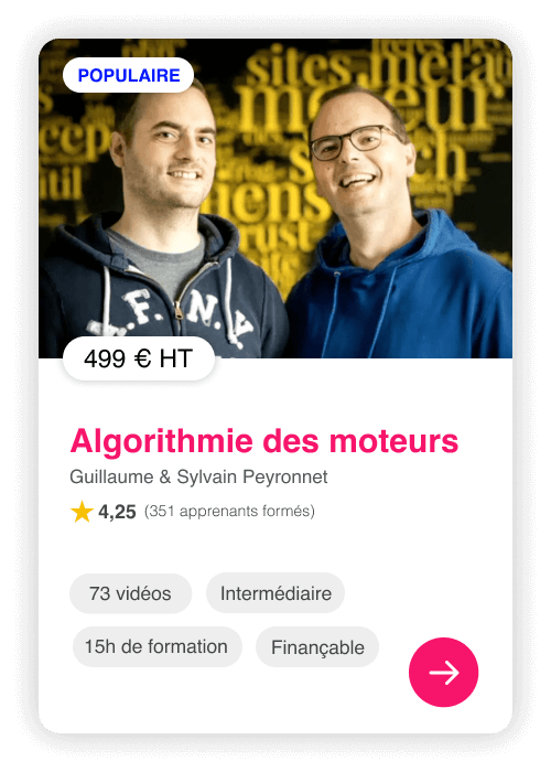 Formation algorithmie des moteurs de recherche