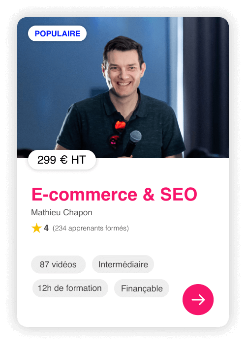 Formation e-commerce et SEO